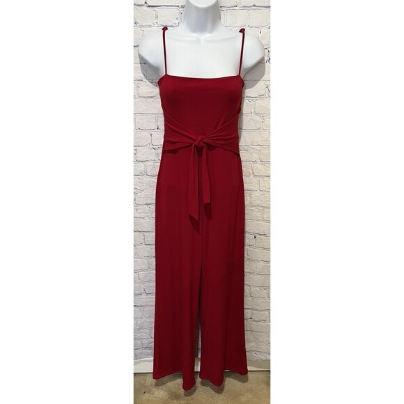 Emi Jumpsuit in Bright Red L'ACADEMIE Adjustable Straps - Revolve Size XS - Picture 2 of 9